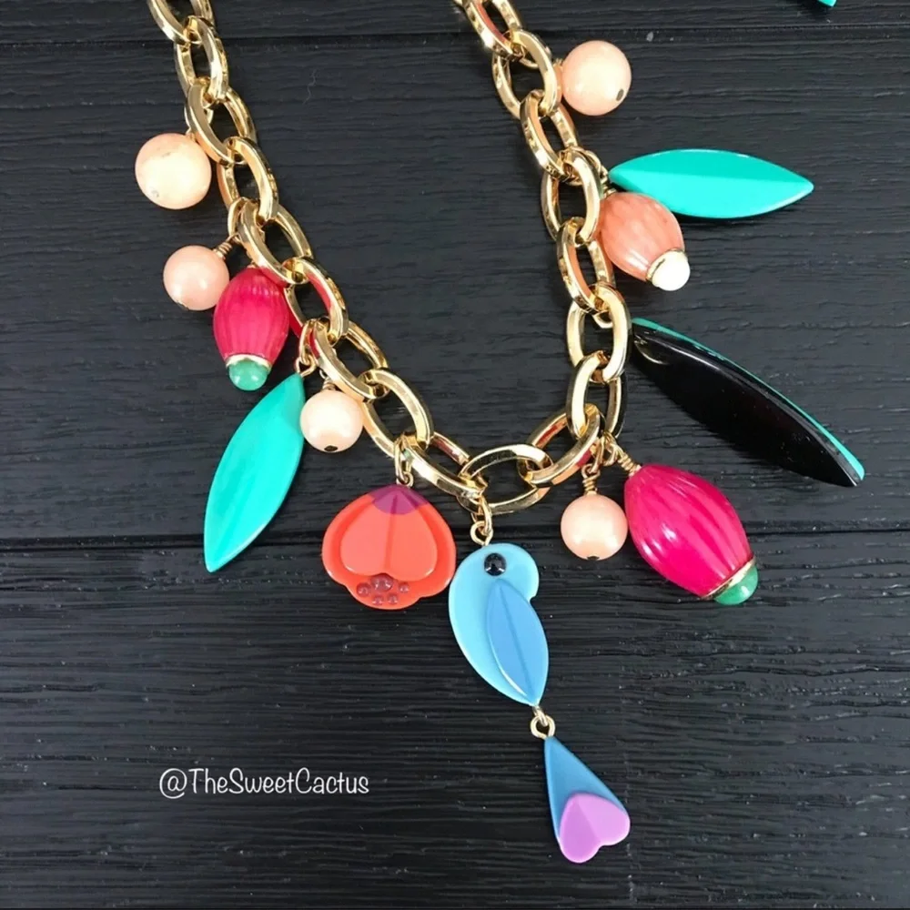Kate Spade Best Buds Charm Necklace NWT